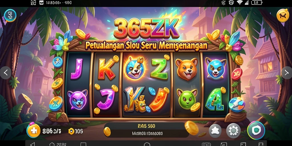 Screenshot menampilkan gameplay seru di 365ZK dengan efek visual yang menarik.