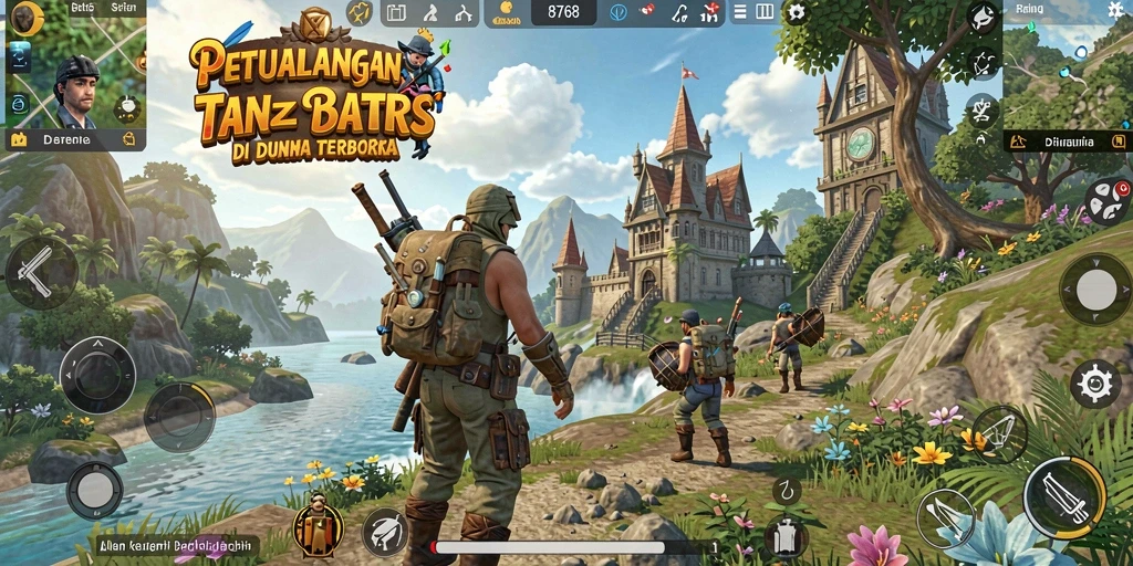 Gameplay mendebarkan dalam dunia terbuka yang luas.