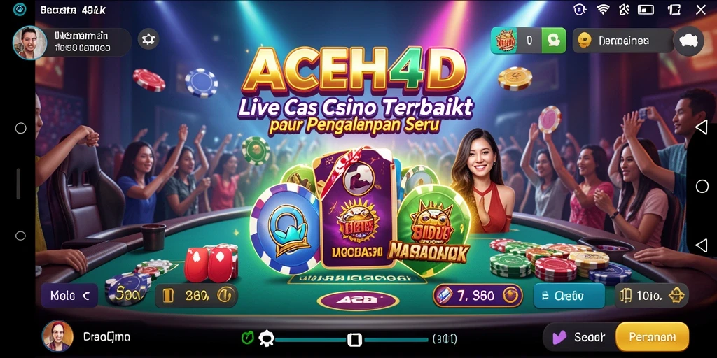 Tampilan gameplay Live Casino yang menarik di ACEH4D.