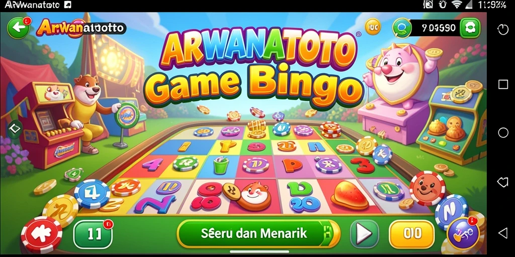 Tangkapan layar menunjukkan serunya gameplay Bingo ARWANATOTO.