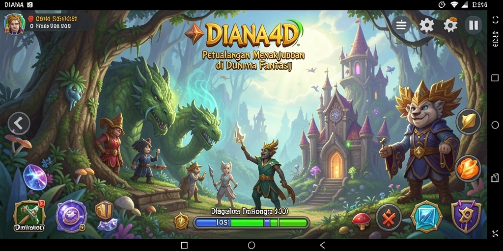 Screenshot menampilkan karakter dalam petualangan seru di DIANA4D.