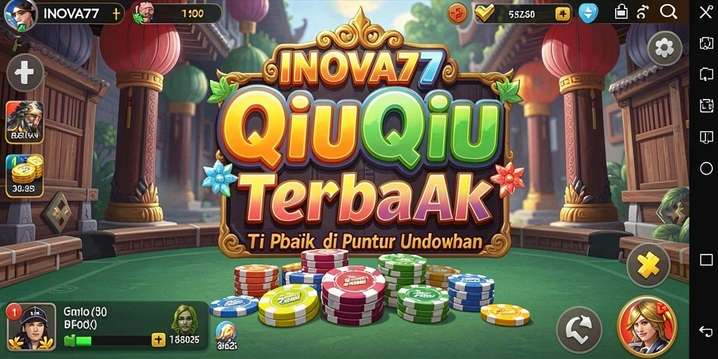 Tampilan gameplay QiuQiu yang seru dan interaktif.