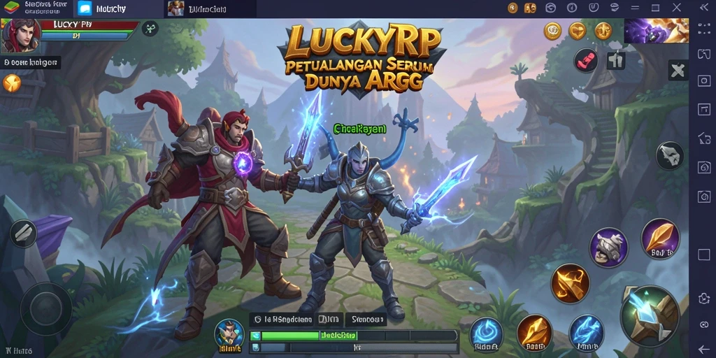 Tangkapan layar gameplay LUCKYRP yang menampilkan aksi pertempuran mendebarkan.