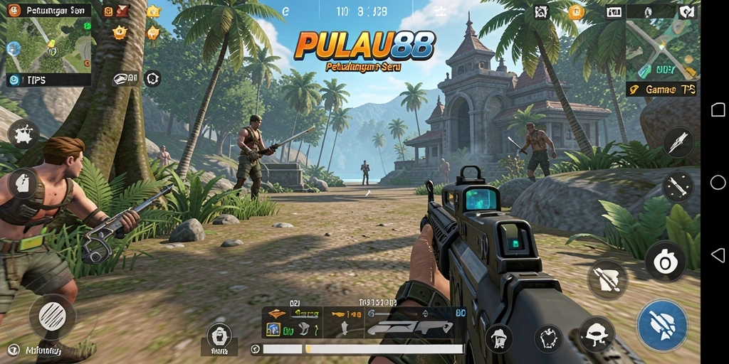 Tangkapan layar PULAU88 dengan aksi seru dalam pertempuran TPS.