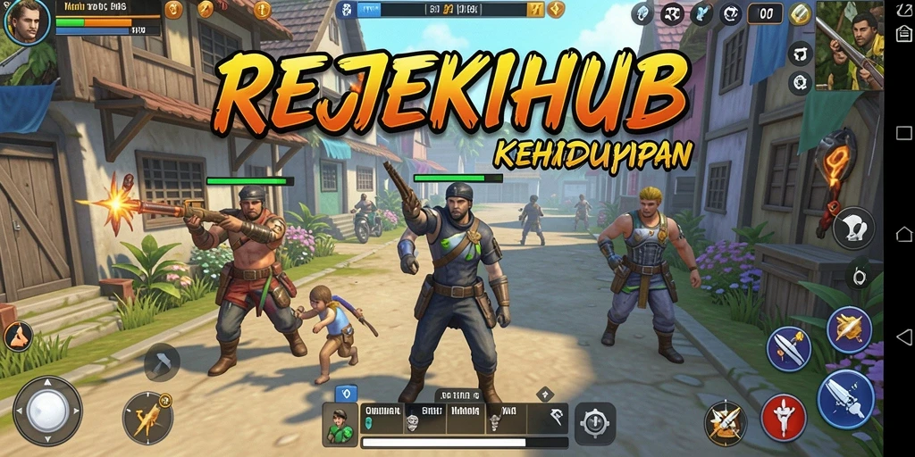 Tampilan gameplay menarik dari REJEKIHUB yang menunjukkan interaksi dan kustomisasi.