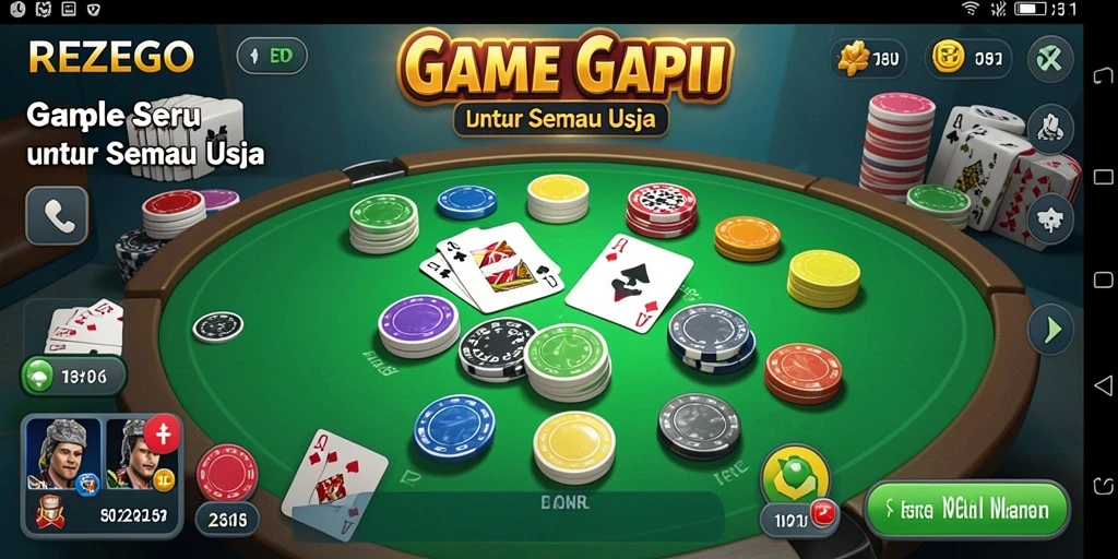 Tampilan menarik permainan Gaple di REZEGO.