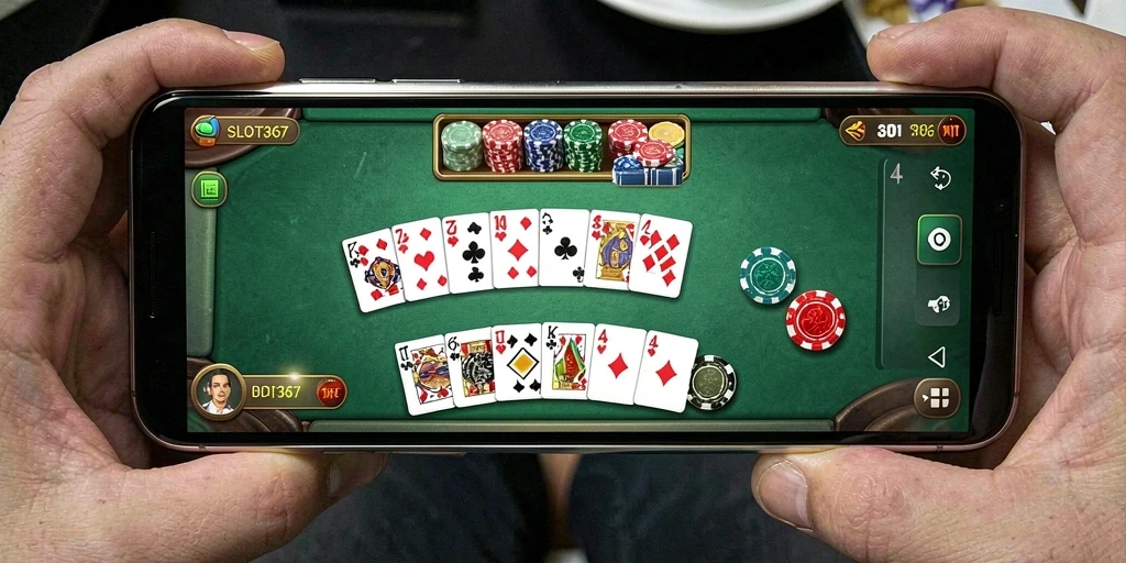 Screenshot utama SLOT367 menampilkan gameplay Domino yang seru dan interaktif.