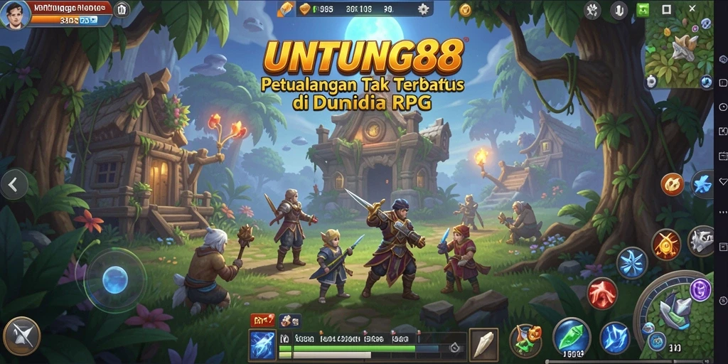 Tangkapan layar menampilkan aksi seru di gameplay RPG UNTUNG88.