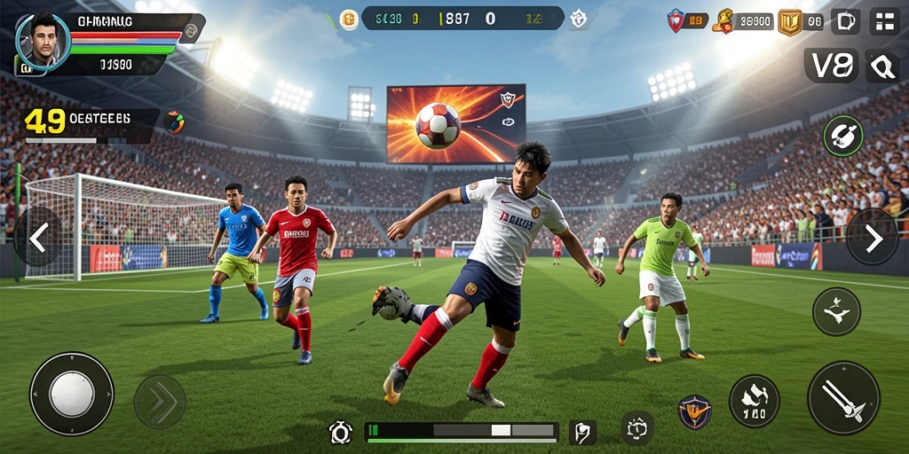 Tampilan gameplay V89 yang menarik dalam pertandingan olahraga.