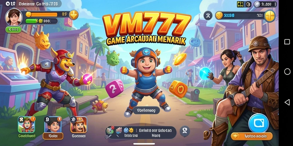 Screenshot menunjukkan gameplay seru dari VM777 dengan tampilan grafis menarik.